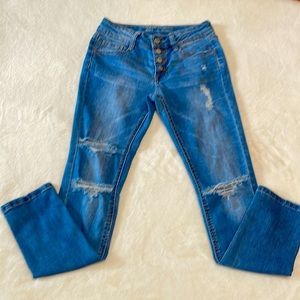 Hippie Girl, High Rise Skinny Jeans.